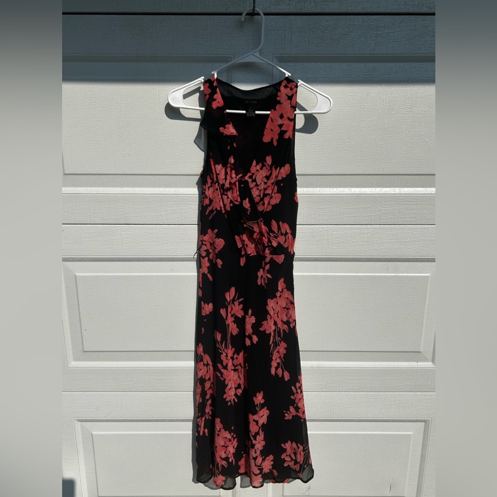Vintage Silk Floral Dress